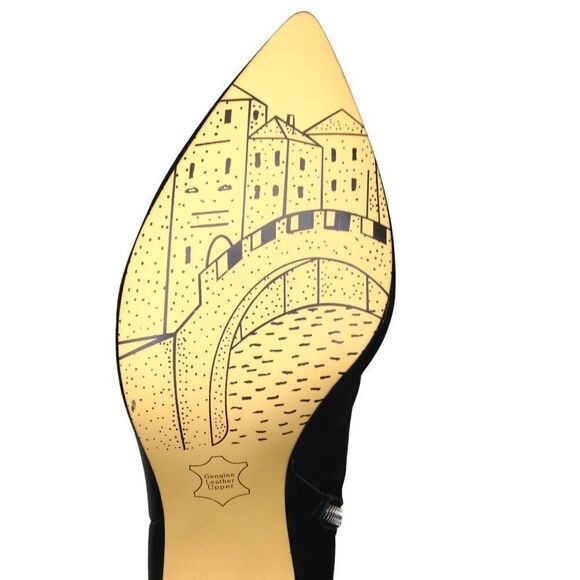 Bella Vita Danielle Black Leather Booties 50-6352 Boot 7.5M NWT - Picture 4 of 5